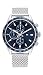 Produktbild Tommy Hilfiger Multi Zifferblatt Quarz Uhr für Herren mit Silbernes Edelstahl-Mesh-Gliederarmband - 1792018