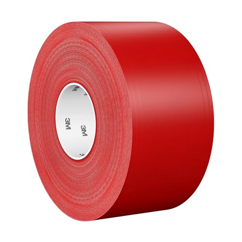 Ruban de marquage au sol rouge 3M 971 adhésif de signalisation 102mm x 33m