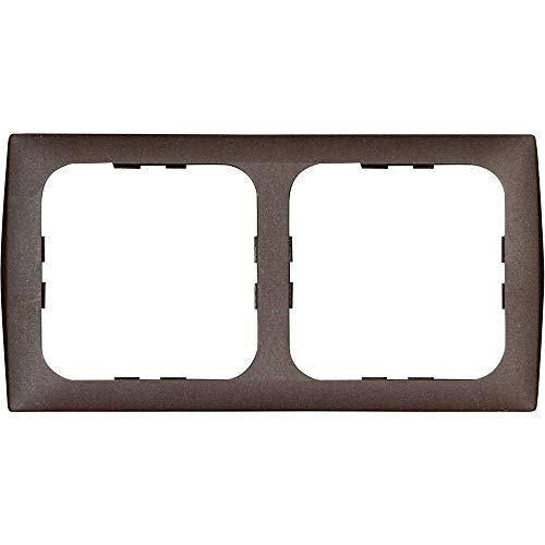 Preisvergleich Produktbild inprojal elektrosysteme 2fach Rahmen Braun 102568