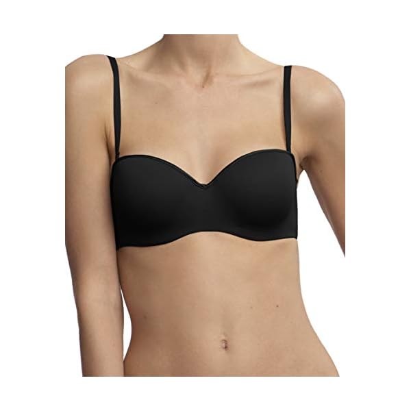Natori-Womens-Reflex-Strapless-Convertible-with-Bump-Contour-Bra Natori Women's Reflex Strapless Bra with Bump and Removable Straps 774495 Black