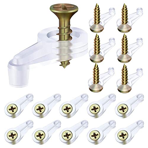 Gdfymi Glass Retainer Clips Kit, Cabinet Door Glass Panel Retainer Clips With Screws, Mirror Clips For Window Dressing Hardware, Offset 4Mm (100 Sets) #TOP1