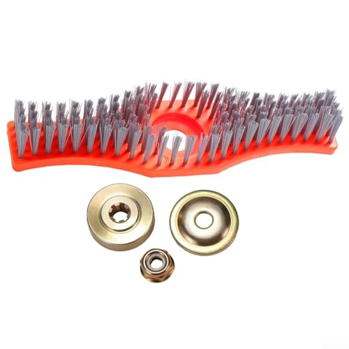 Brosse de nettoyage pour tondeuse à gazon avec 3 accessoires de fixation pour atteindre les espaces restreints et les zones difficiles à nettoyer