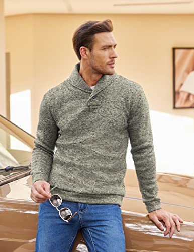 COOFANDY Men's Slim Fit Shawl Collar Sweater #TOP23