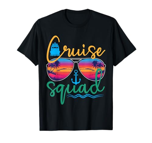 Cruise Squad 2025 Vacaciones familiares en la playa Grupo a juego Camiseta