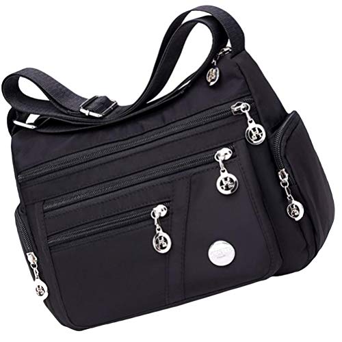 1 Unidade Bolsa Mensageiro Multicamadas Bolsa De Ombro Saco De Armazenamento Bolsa De Náilon Saco Ec
