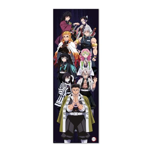 Grupo Erik Poster Demon Slayer puerta - Manga Demon Slayer (Guardianes de la noche): Lamina decorativa (158x53cm) a todo color | Posters para pared ideal decoración habitación