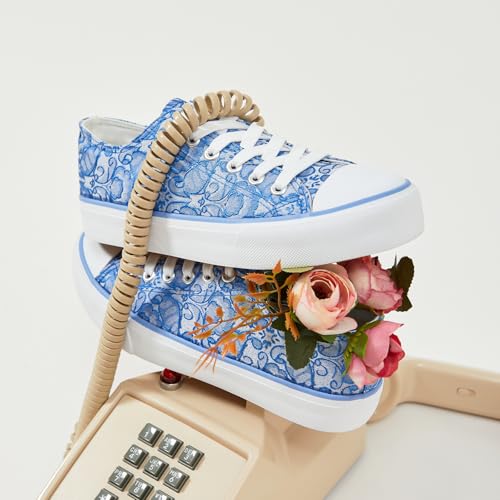 Image of yageyan Womens White Tennis Shoes Low top Canvas Sneakers Women Fashion Shoes for Walking Casual Canvas Comfortable