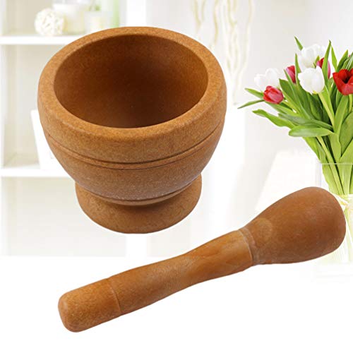 Hemoton Tigela de PilÃ£o E Almofariz Espremedor de MÃ£o Guacamole Almofariz para Especiarias Ervas T