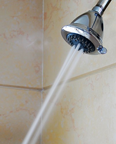 High Pressure Multifunction Shower Head - 4″ Anti-Clog Fixed Chrome Showerhead - Adjustable Metal Swivel Ball Joint With Filter - Ultimate Shower Experience Even At Low Water Flow & Pressure #TOP5