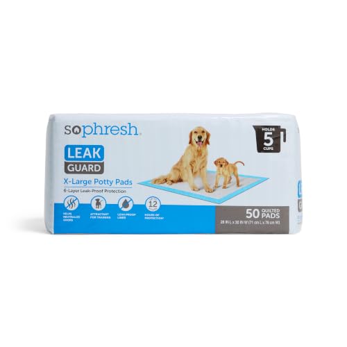 So Phresh by Petco X-Large Leak Guard Quilted Potty Pads Count of 50