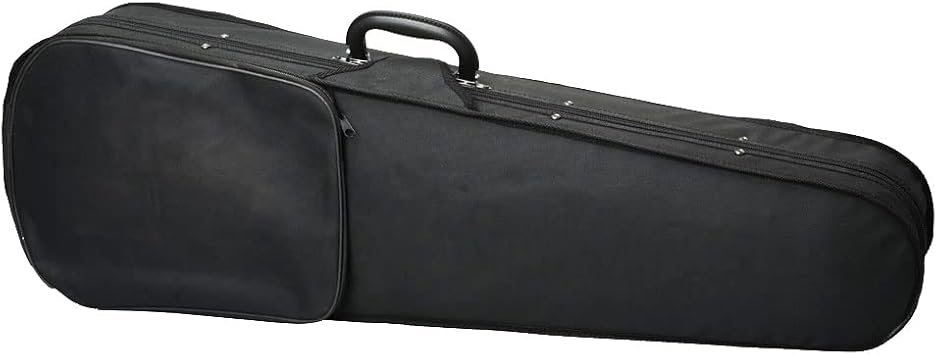Nylon Black Triangle Enhanced 4/4 Acoustic Violin Case full (Black Silver)