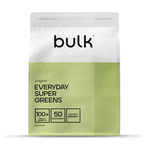 Bulk Everyday Super Greens Polvo | Original | 30 Porciones | Con 50 Vitaminas, Minerales & Superfoods | Rico en Vitamina C, D & B12 | Apoya Inmunidad & Bienestar