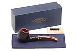 Savinelli Italian Tobacco Smoking Pipes, Roma Rusticated 626