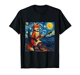 Van Gogh Starry Night Fox Guitarist Fusion Fantasy