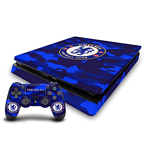 Sticker PS4 Slim Chelsea FC contre l'Usure pour Console Sony et Manette DualShock 4