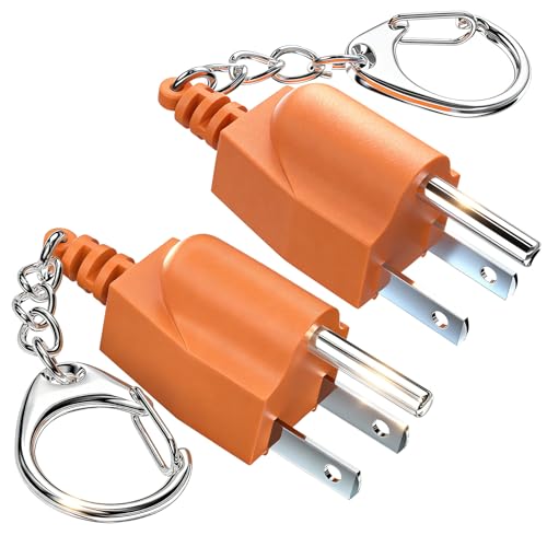 Neutral Ground Bonding Plug - Floating Ground Adapter for Portable Inverter Generators RVs Motorhomes & Campers (NEMA 5-15P/TT-30R) with Keychain Improve Generator Grounding Security--2Pack