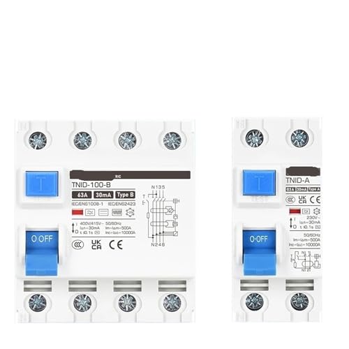 �^�C�vA�d��RCCB 4P 63A�d�q���c���d���Ւf�� 2P AC 1��(B Class EM Type,4P 16A)