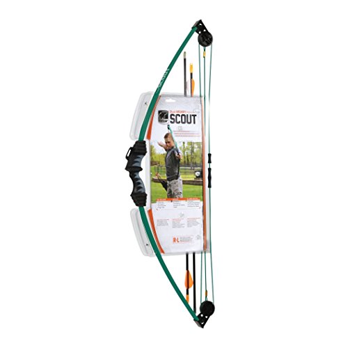 Bear Archery Scout Youth Bow Only – Hunter Green – Recommended for Children