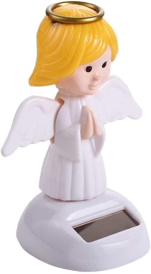 1Pc Solar Powered Dancing Toys,Angel Solar Dancing Figures,Solar Powered Shaking Hand Doll Toys,for Car Decoration Window Car Dashboard Automotive Interior Accessorie Solar Power Kits Toys and Games