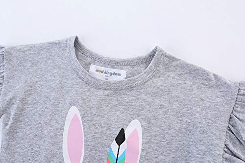 Image of Mud Kingdom Infant Toddler Girls Tulle Skirts Set Outfit T-Shirts Cute Print Casual Summer