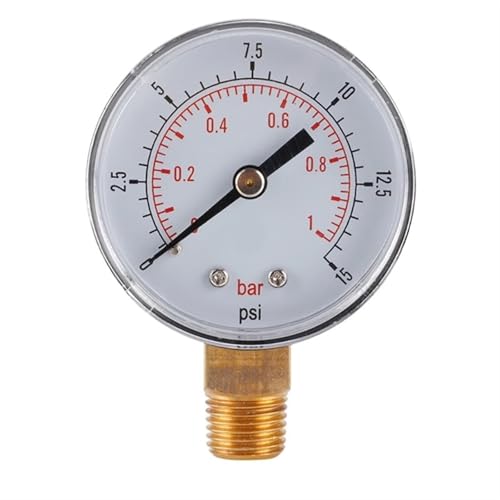 Manomètre double échelle 1/4 BSPT mini cadran haute précision