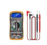 XL830L Multimeter 1999 Count Digital AC/DC Voltage DC Current Multi-Range Measurements Tools(XL830L Orange Sheath)