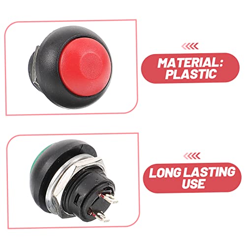 Kit de bouton de sonnette éclairé LED SHINEOFI plastique 5 ensembles