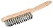 Produktbild LSR TOOLS 4001004 Drahtbürste aus Stahl 4-reihig, 280 mm, gehärtet, mit Holzheft
