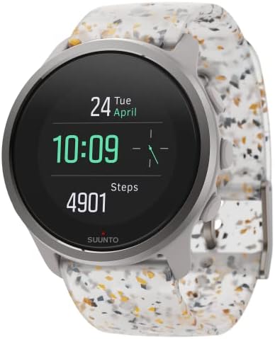 Suunto 5 Peak Lekki i kompaktowy zegarek GPS z baterią o żywotności 100 godzin i nadgarstkowym pomiarem tętna, czarny