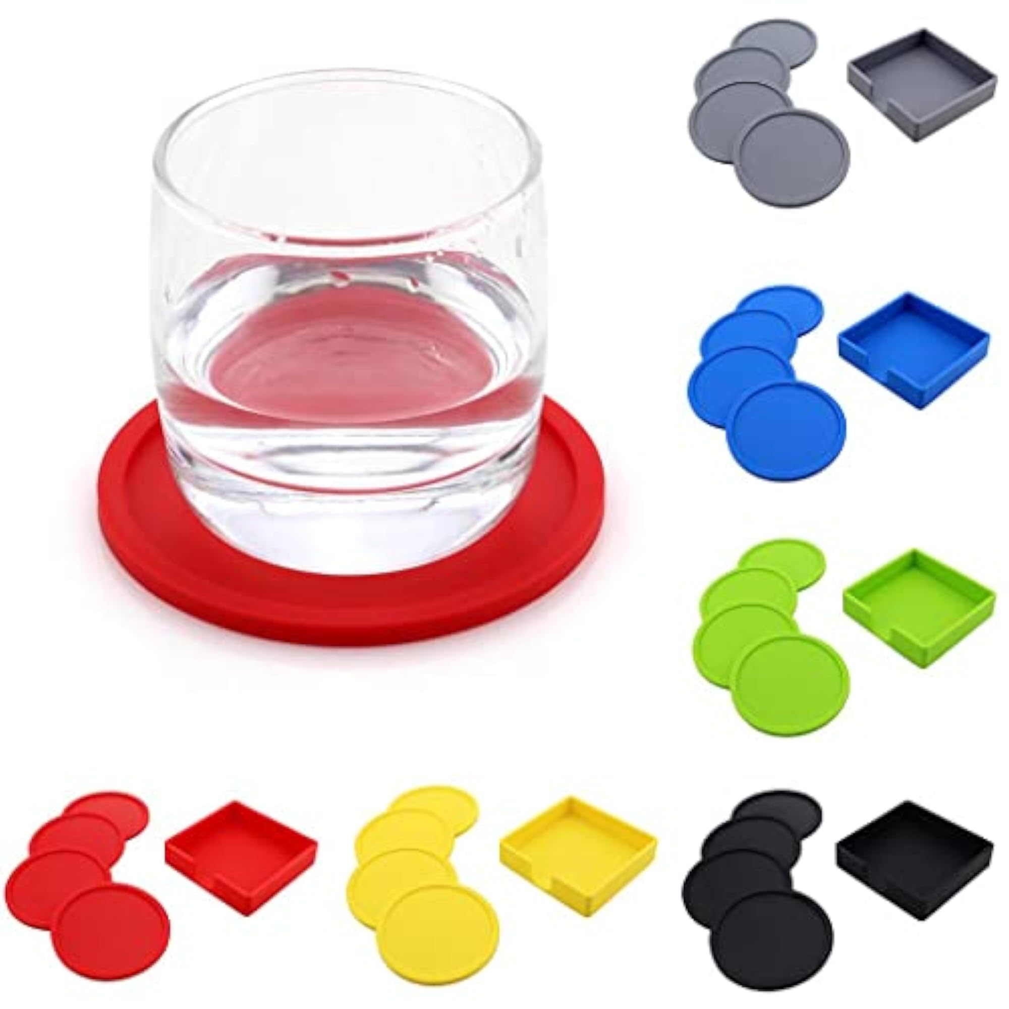Silicone Drink Coaster Heat Insulation Mug Placemat, Black