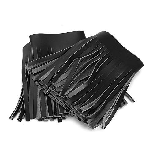 Tassels para alforjas de motocicleta, 2 piezas, cuero artificial, estilo retro, montaje en pedales y alforjas, color negro, modelo KIMISSzngt8xi03u-01 miniatura 5