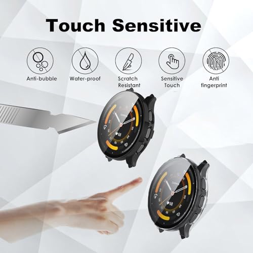 LEENGLAR 4-Pack Screen Protector Case Compatible with Garmin Venu 3S 41mm Smartwatch, TPU Rugged Bumper Case Cover All-Around Protective Plated Bumper Shell Accessories by LEENGLAR - Used condition - Image 4