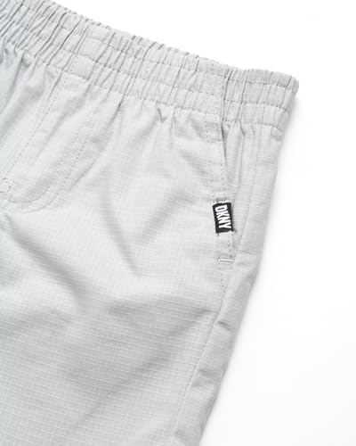 Image of DKNY Toddler Boys Short Set - 2 Piece Short Sleeve Button Down Shirt and Matching Summer Cargo Shorts for Boys