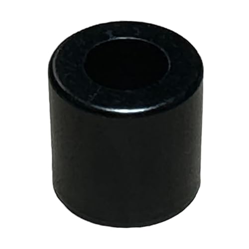 Espaciador de aluminio negro de 12 pulgada de diámetro x 14 pulgadas de diámetro x elige tu longitud, espaciador redondo sin rosca, acabado liso, se