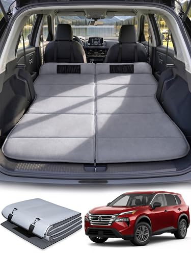 Image of Car Bed for Nissan Rogue, Foldable Non-Inflatable Memory Foam Camping Mattress, Thickened Portable SUV Trunk Sleeping Pad, Air Mattress Upgrade for Camping & Travel Essentials, Outdoor Sleeping Bed