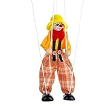 marionnette petite fille Artisanat de qualité et matériaux sûrs : cette poupée marionnette est fabriquée à partir de bois lisse et poncé et de cordes en coton robustes..Il est conçu pour des aventures imaginatives durables.