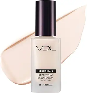[公式] VDL カバーステイン パーフェクティング ファンデーション A00 13号 SPF35 PA++ 30ml | ベースメイク, リキッドファンデ, 毛穴カバー, セミマット, シミ, メイク長持ち, 崩れない, 密着力, 薄づき, 軽い, 保湿, ビーガン, UVカット, 日焼け止め, 紫外線防止,オークル, シリーズで最も明るい, 韓国コスメ