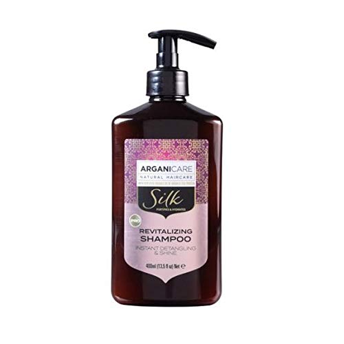 Arganicare Revitalising Shampoo and Conditioner Duo Set including Silk Protein (400ml x 400ml), 400 ml (Pack of 2) - Image 2