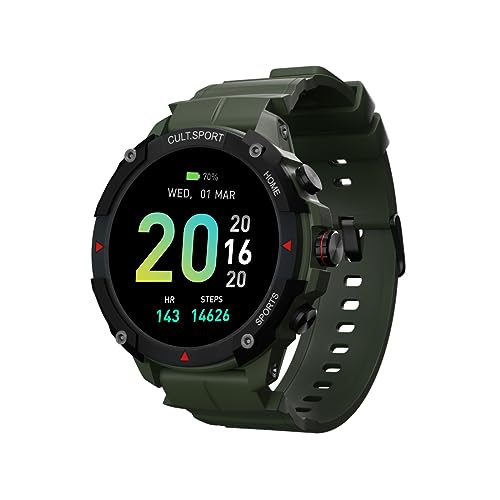 Image of CULTSPORT Ranger XR 1.43 inch AMOLED Smartwatch,Outdoor Rugged Smartwatch for Men, 850 NITS, Always On Display, Bluetooth Calling, 420mAh Battery, Sports Recognition, Health Tracking, Round Digital Watch