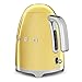 Smeg KLF03GOUS 50's Retro Style Aesthetic Electric Kettle with Embossed Logo, Gold