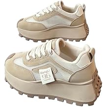 [Comfortable Casual Shoes] Womens Thick-Soled Elevator Sneakers - Breathable Mesh Casual Shoes for All-Season Comfort