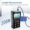 NOYAFA Tester del cavo di rete per LAN CAT5 CAT6, NF-8209 Ethernet multifunzione tester di lunghezza del cavo del tracker. con test PoE.