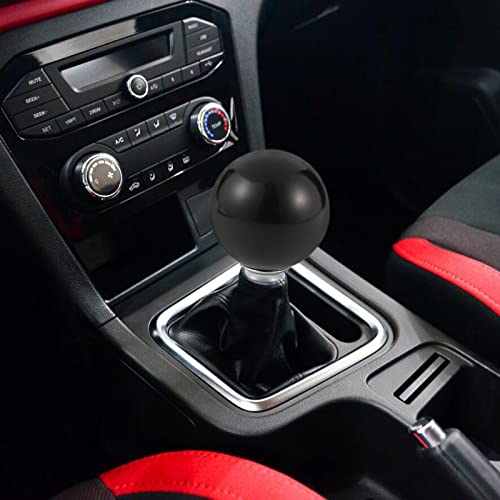 Arenbel Polished Black Ball Manual Gear Stick Handle Shift Round Automatic Car Shifter Lever Knob Fit Most Auto Mt Transmissions #TOP1