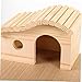 BESPORTBLE 1 Set Wooden Hamster House with Ladder Sleeping House for Hamsters Chinchillas and Animals Private Hideout with Climbing Platform for Exercise and Play