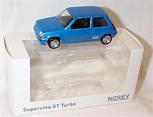 Image of Norev R’ENAUL’T 5 SuperCinq Gt turbo in Blue 1988 Vehicle 1:43 scale Diecast Model