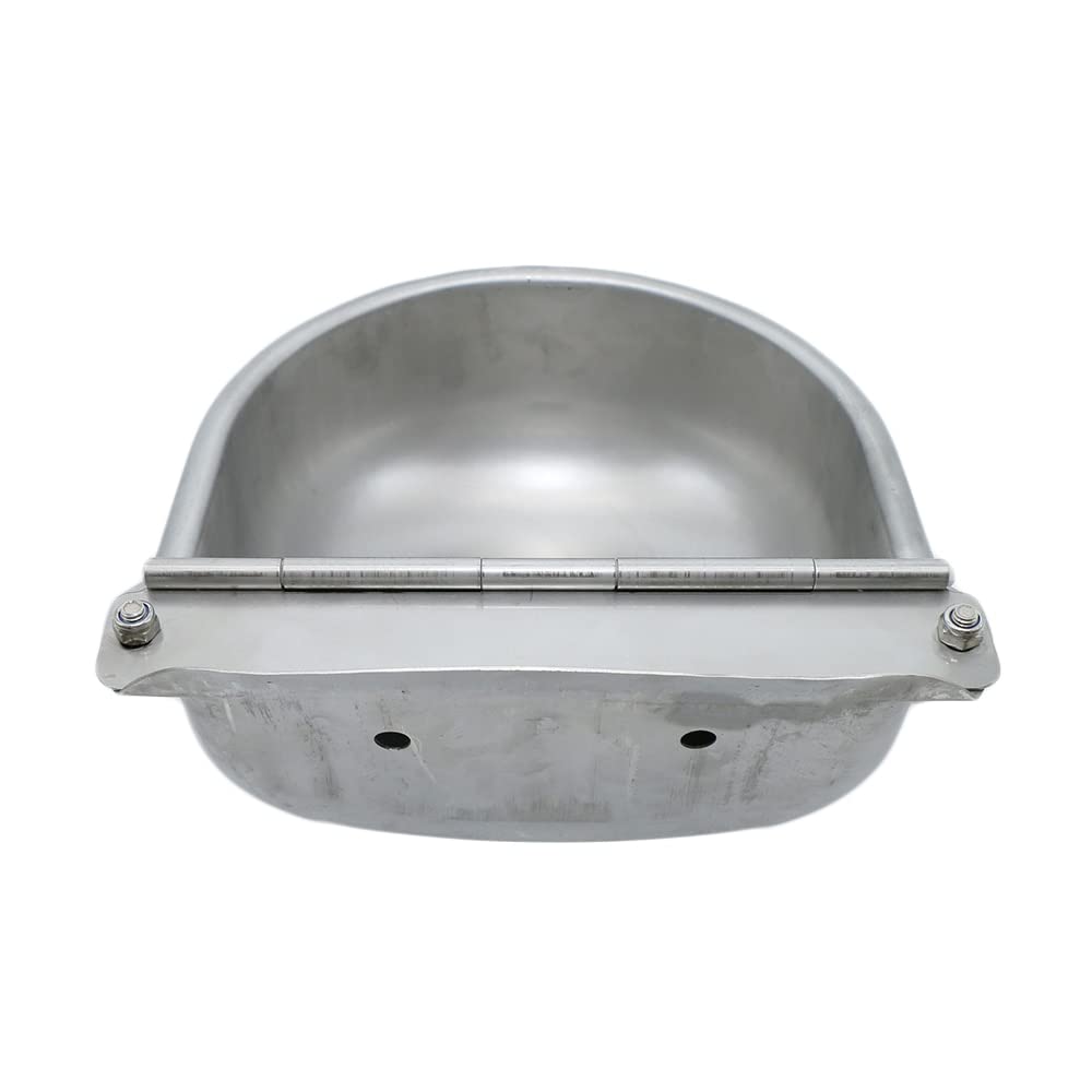 HUFFA Bebedero for Ganado 4L 304 de Acero Inoxidable, abrevadero for Caballos, ovejas, Cerdos, Flotador, Bebedero automático for Perros, Bebedero for Perros, Acceso for toros