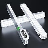 💡【USB WIEDERAUFLADBAR & LÄNGERE LEBENSDAUER】: Jede unserer Schrankbeleuchtung LED Bewegungsmelder wird mit 1 kleinen USB-C-Ladekabel geliefert, die Ladezeit beträgt nur 3 Stunden, Nach jeder vollen Aufladung kann die Küche unter der Theke 42 Stunden lang bei niedrigster Helligkeit betrieben werden. Die 60 LEDs sind so konzipiert, dass Sie die Bewegungssensor-Leuchten effizienter nutzen und länger halten können