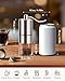 Rsoilch Manual Coffee Grinder With Ceramics Burr For Espresso,French Press,5 Adjustable Settings,Hand Maker with Built-In Burr,For Home Use and Camping Travel,Coffee Bean Grinders With Hand Crank