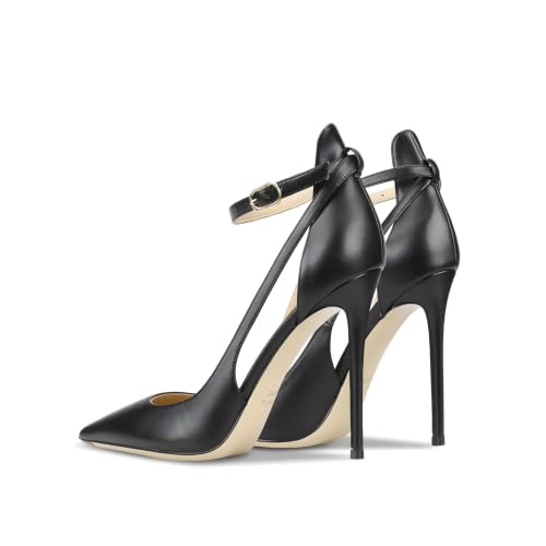 Image of Women's Pointed-Toe Bag-Toe Strappy High-Heeled Shoes Sexy Stiletto Pumps