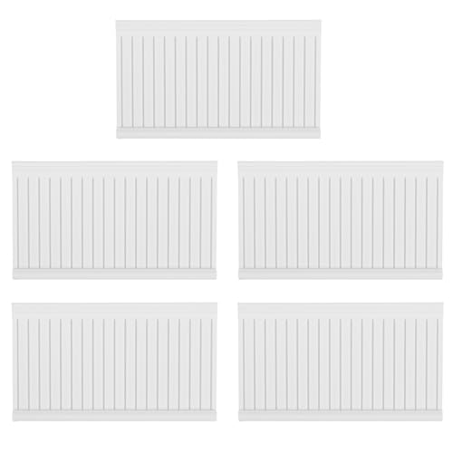 Garneck 5pcs Miniature Dollhouse Wall Trim and Molding: 1:12 Scale